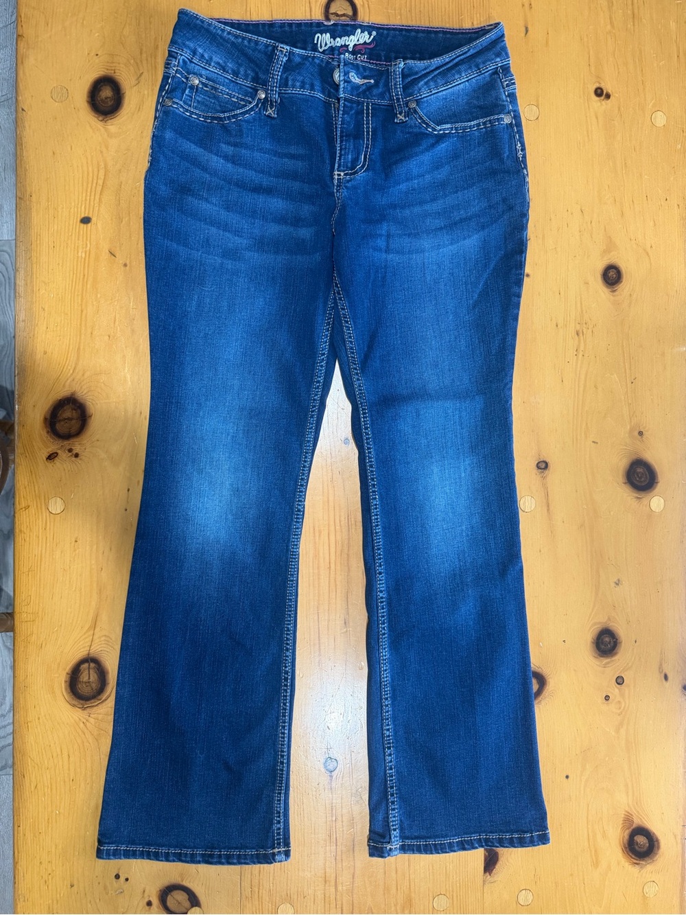 Wrangler Women's Dark Blue Bootcut Jeans